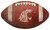 Washington State Cougars Football Shaped Sign