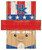 Kentucky Wildcats 19" x 16" Patriotic Head