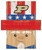 Purdue Boilermakers 19" x 16" Patriotic Head