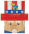 Kansas Jayhawks 6" x 5" Patriotic Head