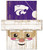Kansas State Wildcats Santa Head Sign