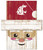 Washington State Cougars 6" x 5" Santa Head