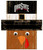 Ohio State Buckeyes Turkey Head Sign