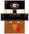 Georgia Bulldogs 6" x 5" Turkey Head