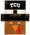 Texas Christian Horned Frogs 6" x 5" Turkey Head