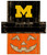 Michigan Wolverines 6" x 5" Pumpkin Head