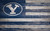 BYU Cougars 11" x 19" Distressed Flag Sign