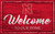 Nebraska Cornhuskers Team Color Welcome Sign