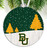 Baylor Bears Snow Scene Ornament