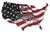 South Carolina Gamecocks 15" USA Flag Cutout Sign