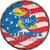 Kansas Jayhawks 24" Flag Barrel Top