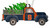 Syracuse Orange Christmas Truck Ornament