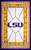 LSU Tigers 11" x 19" Stained Glass Sign