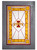 Iowa State Cyclones Stained Glass with Frame