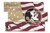 Florida State Seminoles Flag 3 Plank Sign