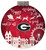 Georgia Bulldogs 12" Christmas Village Wall Art