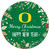 Oregon Ducks 12" Merry Christmas & Happy New Year Sign
