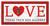 Texas Tech Red Raiders 6" x 12" Love Sign