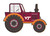 Virginia Tech Hokies 12" Tractor Cutout Sign