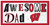 Wisconsin Badgers Awesome Dad 6" x 12" Sign