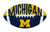 Michigan Wolverines 12" Football Cutout Sign