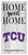 Texas Christian Horned Frogs Home Sweet Home Whitewashed 6" x 12" Sign