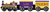 LSU Tigers Train Cutout 6" x 24" Sign