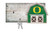 Oregon Ducks 6" x 12" Team Barn Key Holder Sign