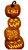 LSU Tigers Pumpkin Stack 31" Leaner