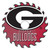 Georgia Bulldogs 12" Rustic Circular Saw Sign