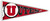 Utah Utes 24" Wood Pennant