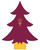 Arizona State Sun Devils 12" Team Color Desktop Tree