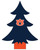 Auburn Tigers 6" Team Color Desktop Tree