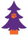 Clemson Tigers 6" Team Color Desktop Tree