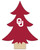 Oklahoma Sooners 6" Team Color Desktop Tree