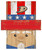 Anaheim Ducks 19" x 16" Patriotic Head
