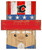 Calgary Flames 19" x 16" Patriotic Head
