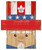 Toronto Maple Leafs 19" x 16" Patriotic Head