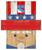 New York Rangers 6" x 5" Patriotic Head