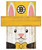 Boston Bruins 6" x 5" Easter Bunny Head