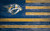 Nashville Predators 11" x 19" Distressed Flag Sign