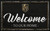 Vegas Golden Knights Team Color Welcome Sign