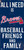 Atlanta Braves 6" x 12" Friends & Family Sign
