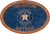 Houston Astros 46" Team Color Oval Sign