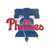 Philadelphia Phillies Distressed Logo Cutout Sign