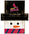 St. Louis Cardinals Snowman Head Sign