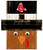 Boston Red Sox 6" x 5" Turkey Head