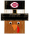 Cincinnati Reds 6" x 5" Turkey Head