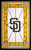 San Diego Padres 11" x 19" Stained Glass Sign