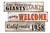 San Francisco Giants Welcome 3 Plank Sign